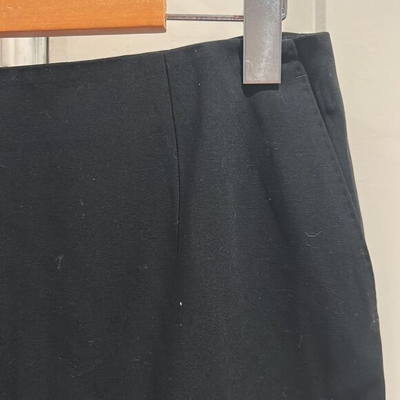 MARLOWE 100% wool MADE IN ITALY black classic skirt sz 8 - Picture 4 of 11